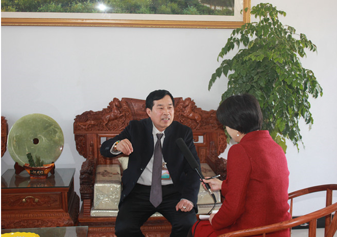 偉志模板董事長來保軍 接受鞏義電臺(tái)采訪